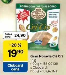 Tesco Gran Moravia Cri Cri nabídka