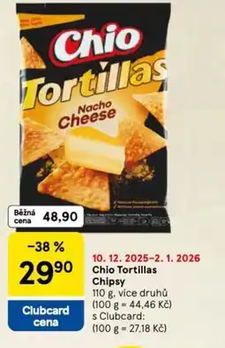 Tesco Chio Tortillas Chipsy nabídka