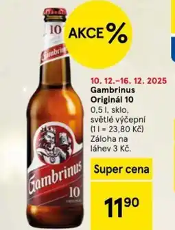 Tesco Gambrinus Originál 10 nabídka