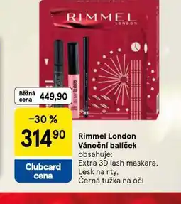 Tesco Rimmel london vánoční balíček nabídka