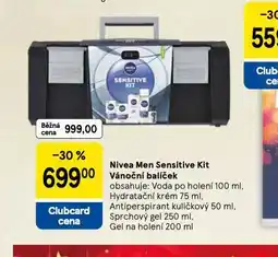 Tesco Nivea amen sensitive kit vánoční balíček nabídka