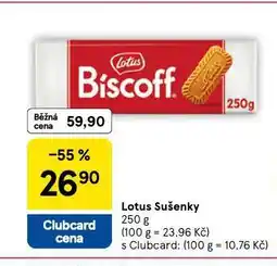 Tesco Lotus sušenky nabídka
