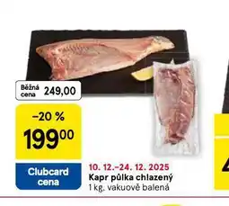 Tesco Kapr půlka chlazený nabídka