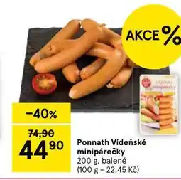 Tesco Vídeňské minipárečky nabídka