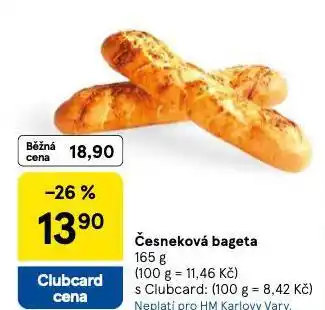 Tesco Česneková bageta nabídka