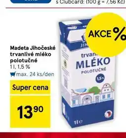 Tesco Trvanlivé mléko 1,5% nabídka