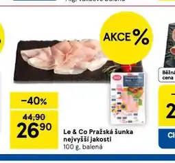 Tesco Pražská šunka nejvyšší jakosti nabídka