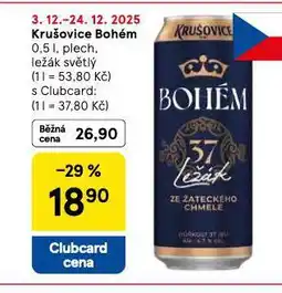 Tesco Krušovice bohém nabídka