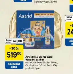 Tesco Astrid hyaluronic gold vánoční balíček nabídka