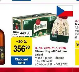 Tesco Pivo pilsner urquell nabídka