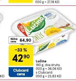 Tesco Lučina nabídka