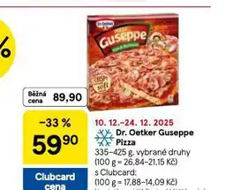 Tesco Dr. oetker guseppe pizza nabídka
