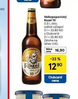 Tesco Pivo velkopopovický kozel 10 nabídka