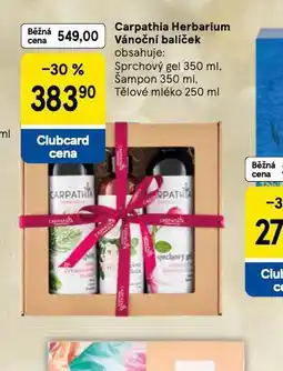 Tesco Carpathia herbarium vánoční balíček nabídka