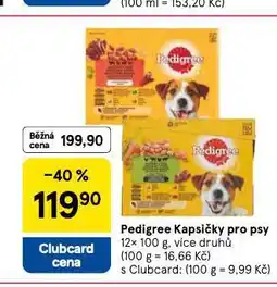 Tesco Pedigree kapsičky pro psy nabídka