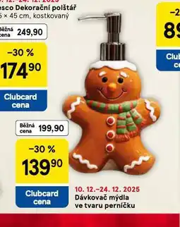 Tesco Dávkovač mýdla ve tvaru perníčku nabídka