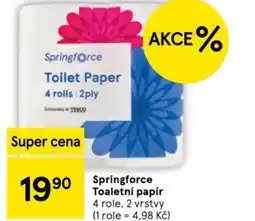 Tesco Springforce Toaletní papír nabídka