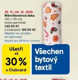 Tesco Mikroflanelová deka nabídka