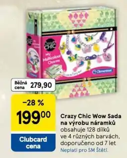 Tesco Crazy Chic Wow Sada na výrobu náramků nabídka