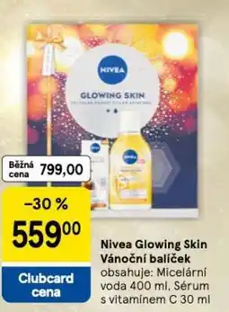 Tesco Nivea Glowing Skin Vánoční balíček nabídka