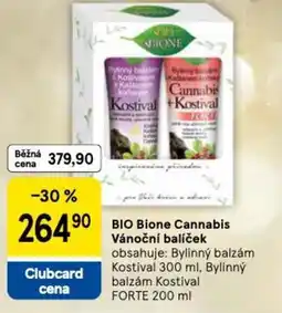 Tesco BIO Bione Cannabis Vánoční balíček nabídka