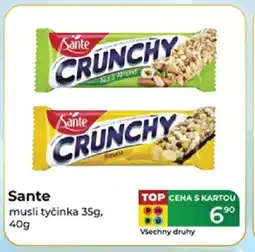 Tamda Foods Sante musli tyčinka nabídka