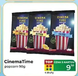 Tamda Foods CinemaTime popcorn nabídka