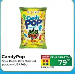 Tamda Foods CandyPop Sour Patch Kids Drizzled popcorn USA nabídka