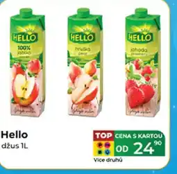 Tamda Foods HELLO džus nabídka