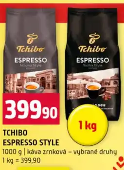 Terno Tchibo Espresso style nabídka