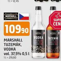 Trefa MARSHALL TUZEMÁK, VODKA vol. 37,5% 0,5l nabídka