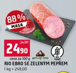 Terno Rio Ebro se zeleným pepřem nabídka
