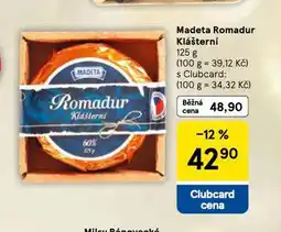 Tesco Madeta romadur klášterní nabídka