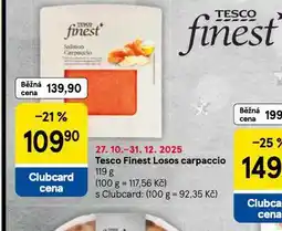 Tesco Losos carpaccio nabídka