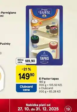 Tesco El pastor tapas nabídka