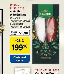 Tesco Krahulík sváteční duo nabídka