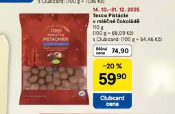 Tesco Pistácie v mléčné čokoládě nabídka