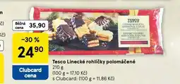 Tesco Linecké rohlíčky polomáčené nabídka