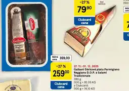 Tesco Dárkové balení parmigiano reggiano a salami tradizionale nabídka