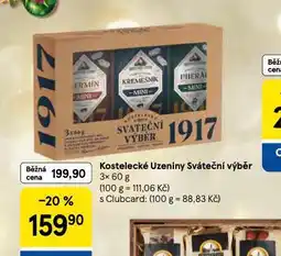 Tesco Kostelecké uzeniny sváteční výběr nabídka