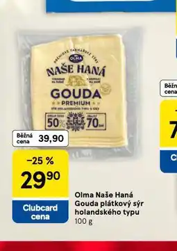 Tesco Houda plátkový sýr holandského typu nabídka