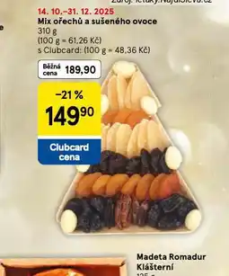 Tesco Mix ořechů a sušeného ovoce nabídka