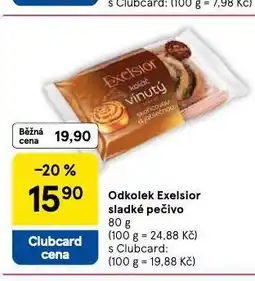 Tesco Odkolek exelsior sladké pečivo nabídka