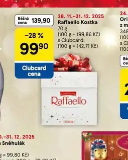Tesco Raffaello kostka nabídka