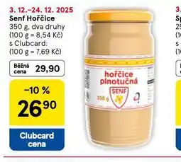 Tesco Senf hořčice nabídka