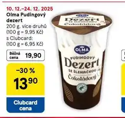 Tesco Olma pudingový dezert nabídka