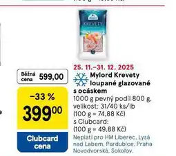 Tesco Mylord krevety loupané glazované s ocáskem nabídka