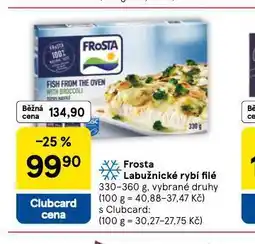 Tesco Frosta labužnické rybí filé nabídka