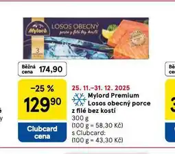 Tesco Mylord premium losos obecný porce z filé bez kostí nabídka