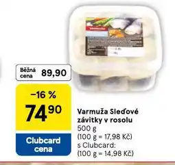 Tesco Varmuža sle´dové závitky v rosolu nabídka